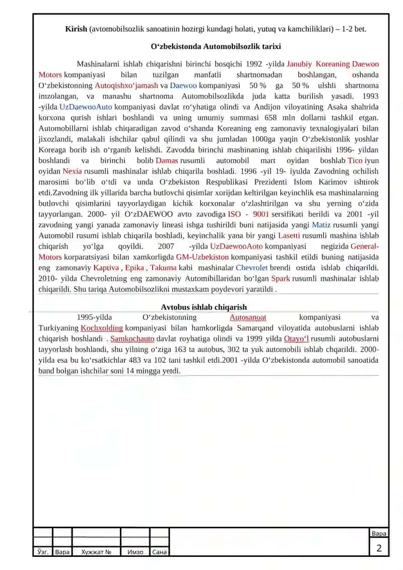 Ishlab chiqarish texnologiyasi 2