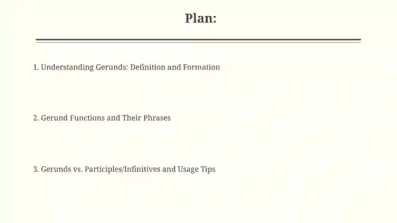 Understanding Gerunds 2