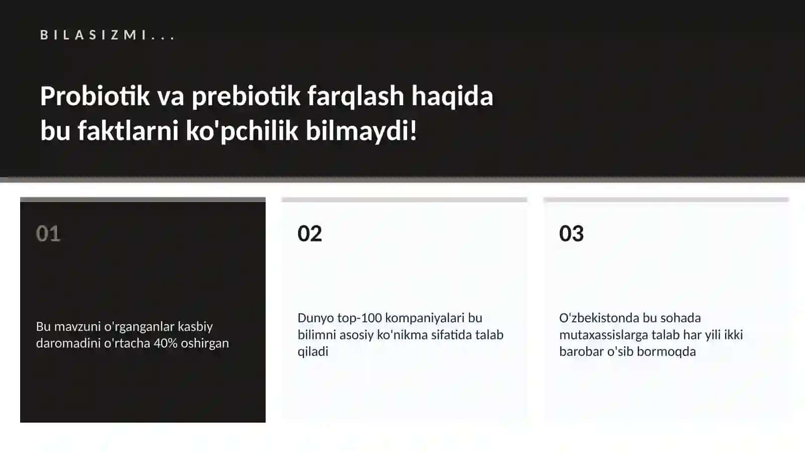 Probiotik va prebiotik farqlash 2
