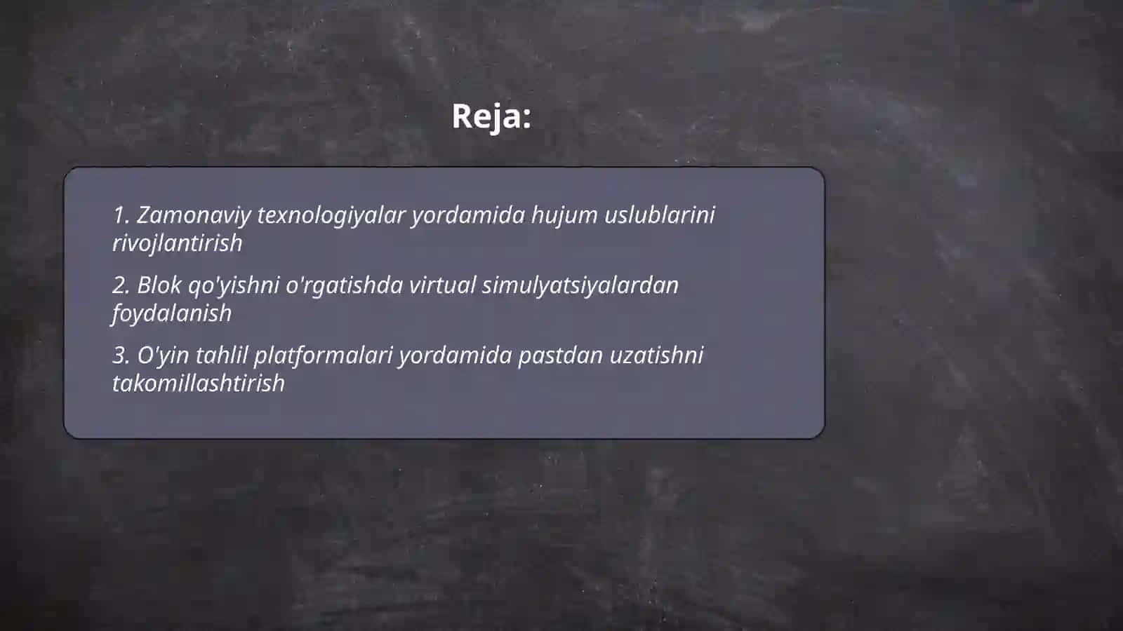 Voleybol texnik va taktik elementlarni o'rgatishda innovatsion texnologiyalardan foydalanish uslubiyati 2