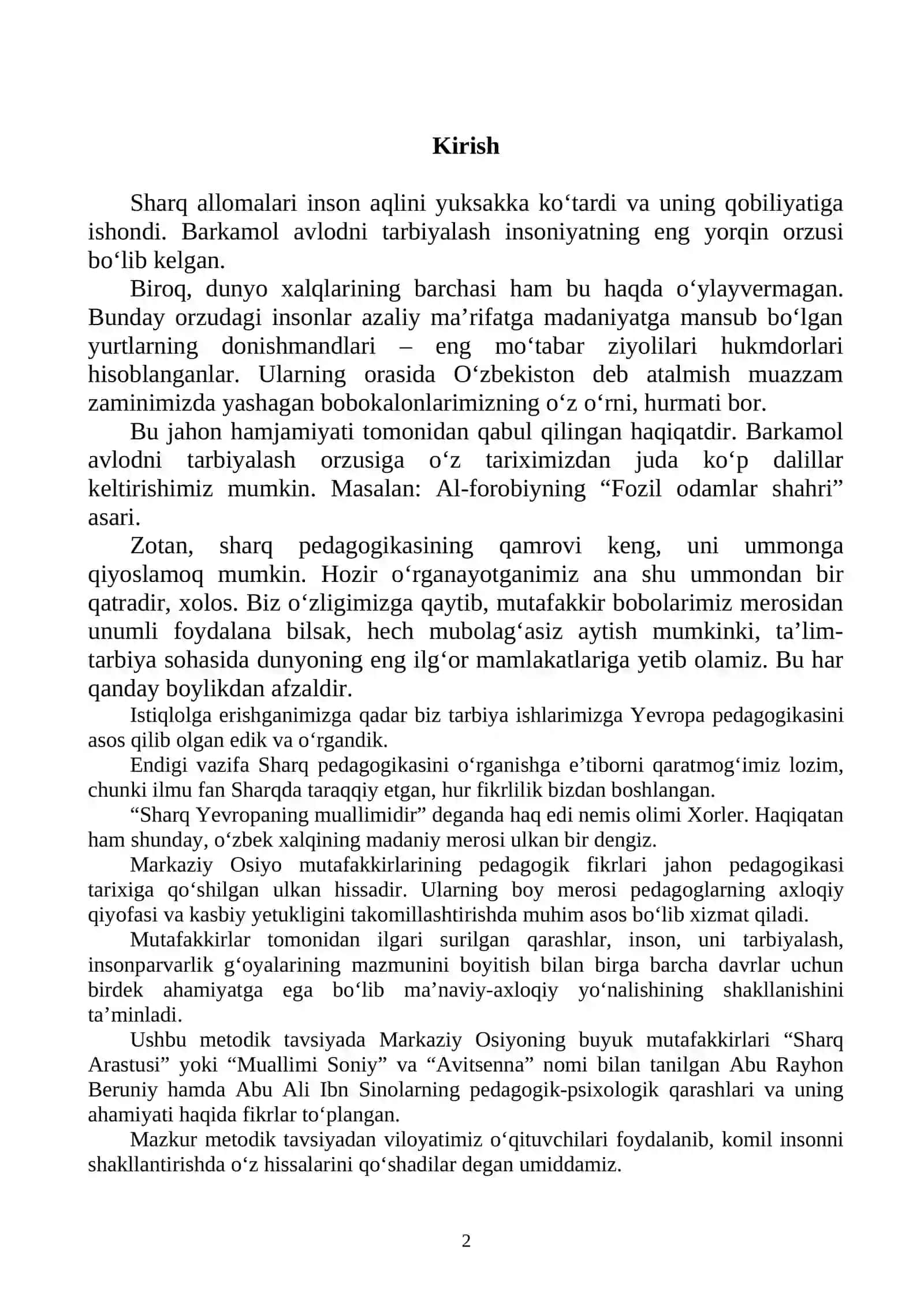 SHARQ MUTAFAKKIRLARI ABU RAYHON BERUNIY VA ABU ALI IBN SINONING PEDAGOGIK- PSIXOLOGIK QARASHLARI 2