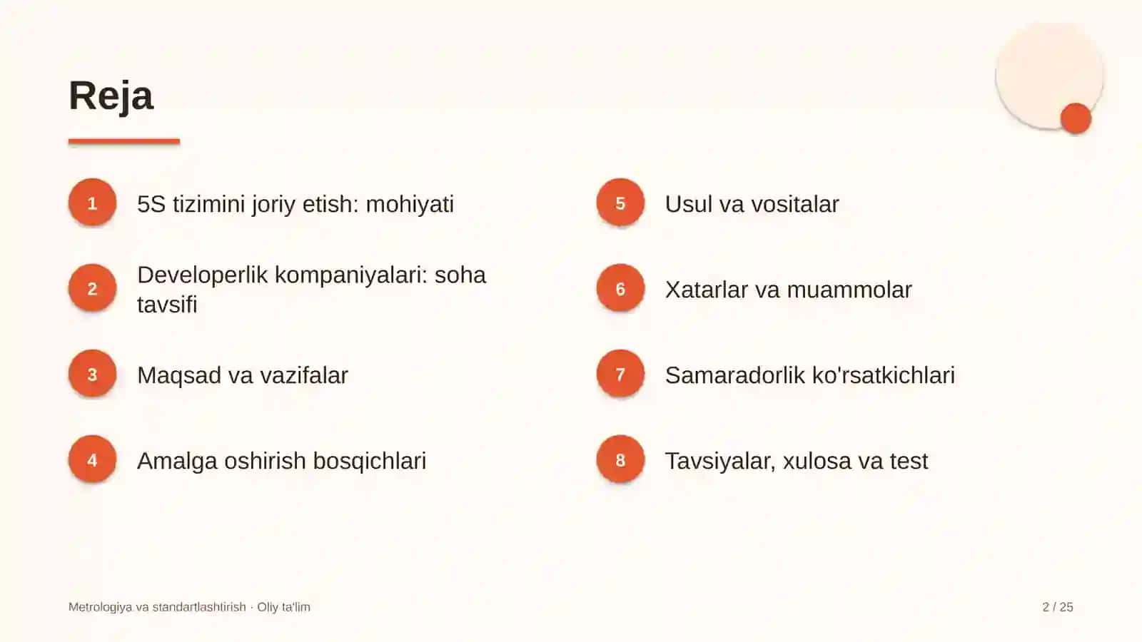 Developerlik kompaniyalarida 5S tizimini joriy etish 2