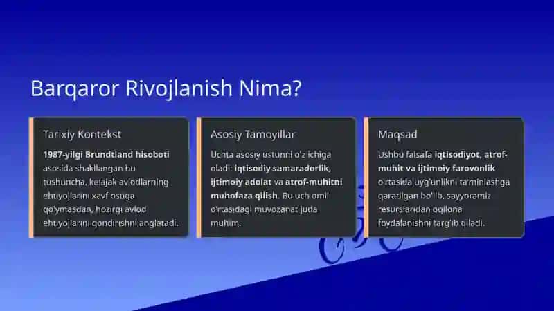 Global Jarayonlar va Barqaror Rivojlanish Falsafasi 2