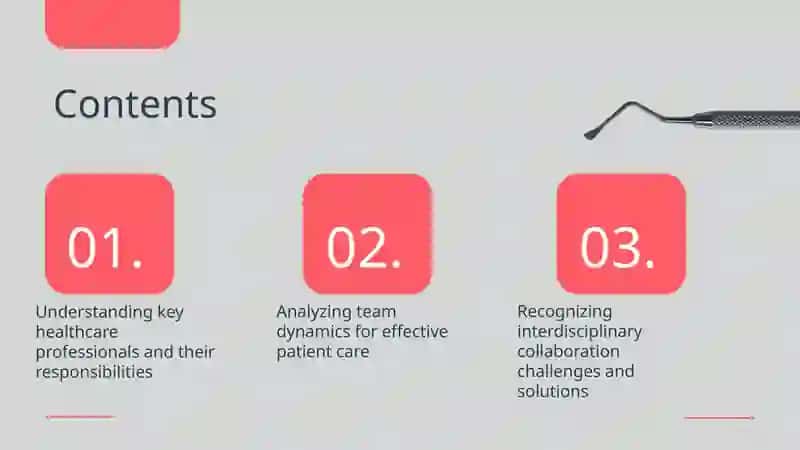 Explore the roles in a hospital team 2