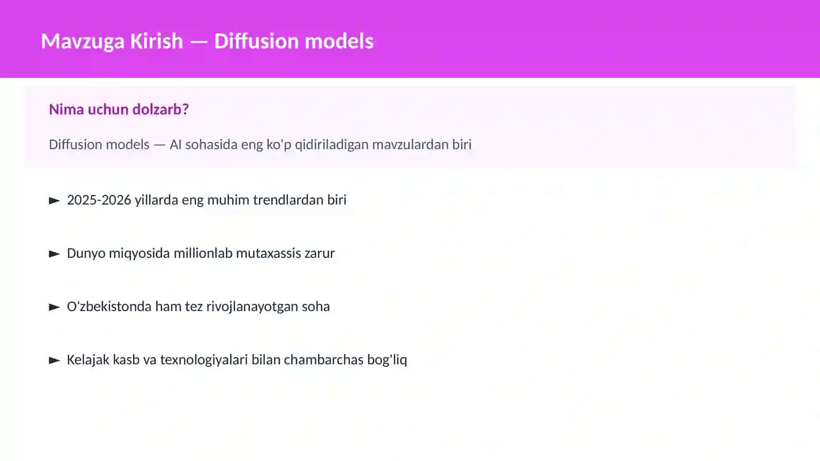 Diffusion models 2