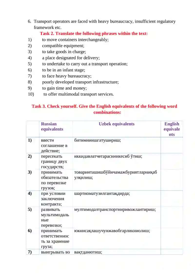 INTERMODAL TRANSPORT 2