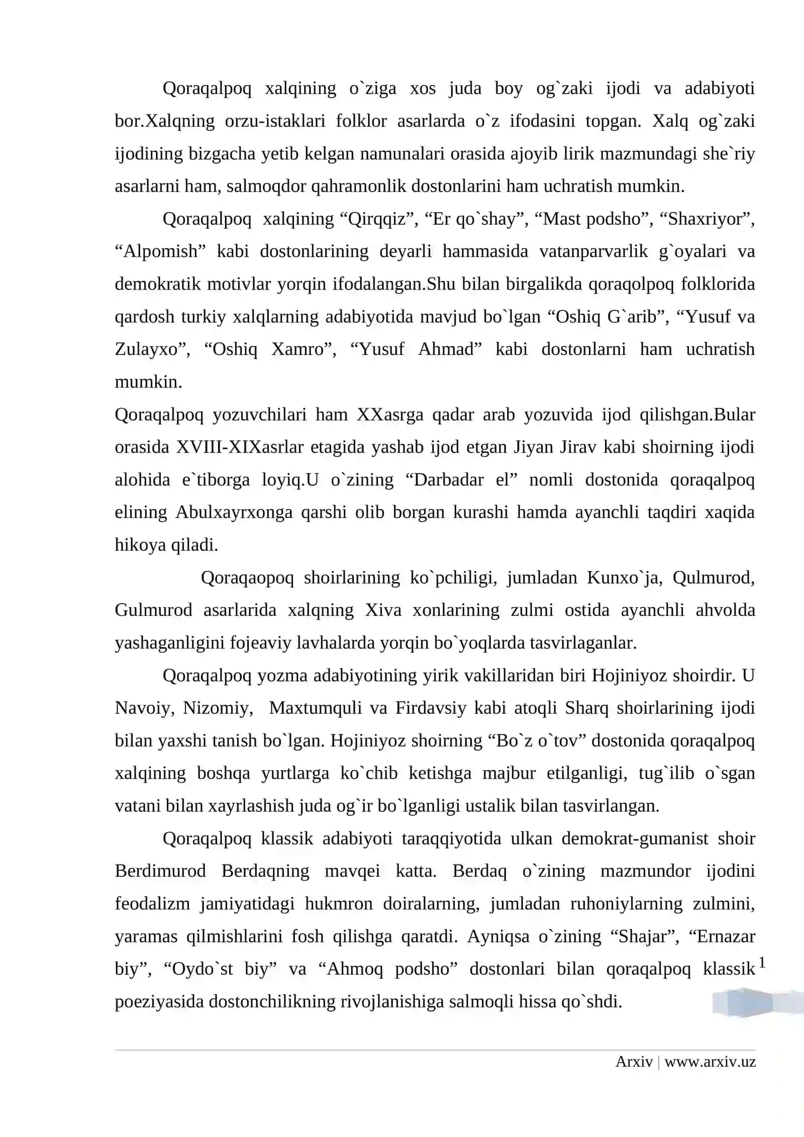 Qoraqalpoq adabiyoti 2