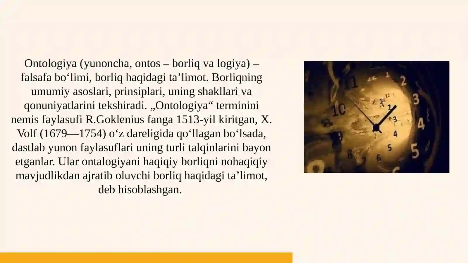 Ontologiya - borliq haqidagi falsafiy qarashlar 2