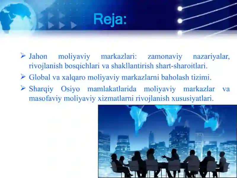 Xalqaro moliyaviy markazlar 2