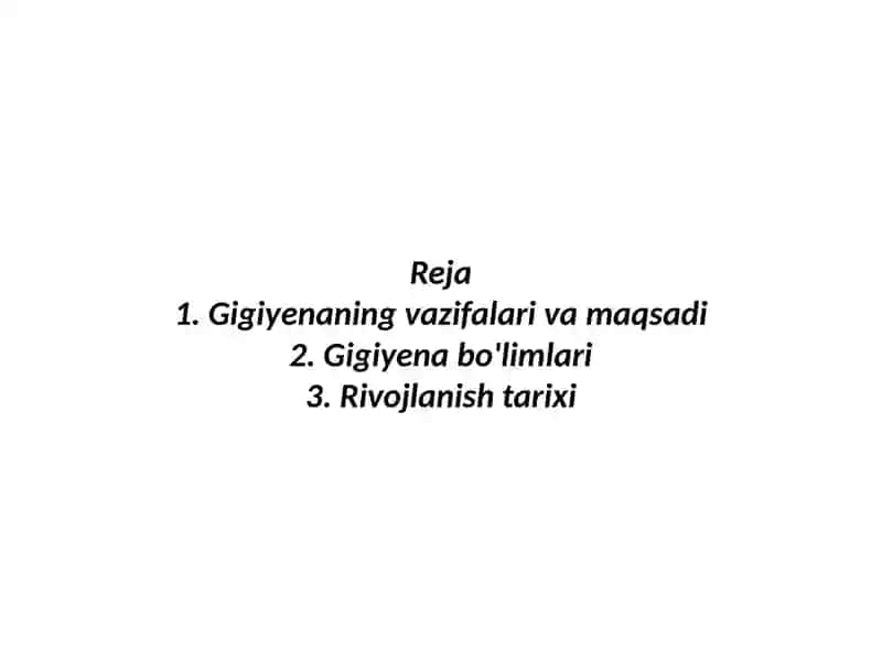 Gigiyenaning rivojlanish tarixi 2