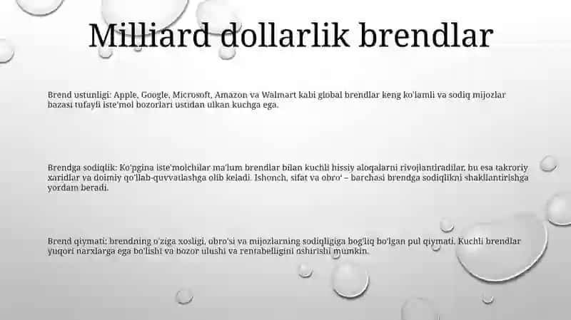 Eng Qimmat Brendlar 2