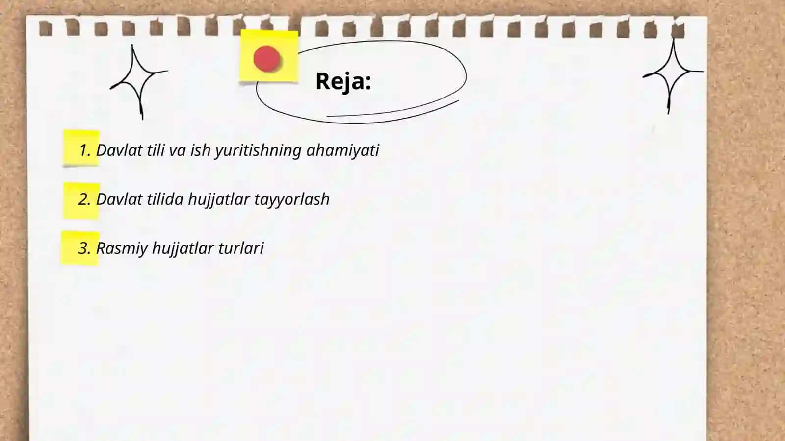 Davlat tilida ish yuritish fani maqsad va vazifalari 2