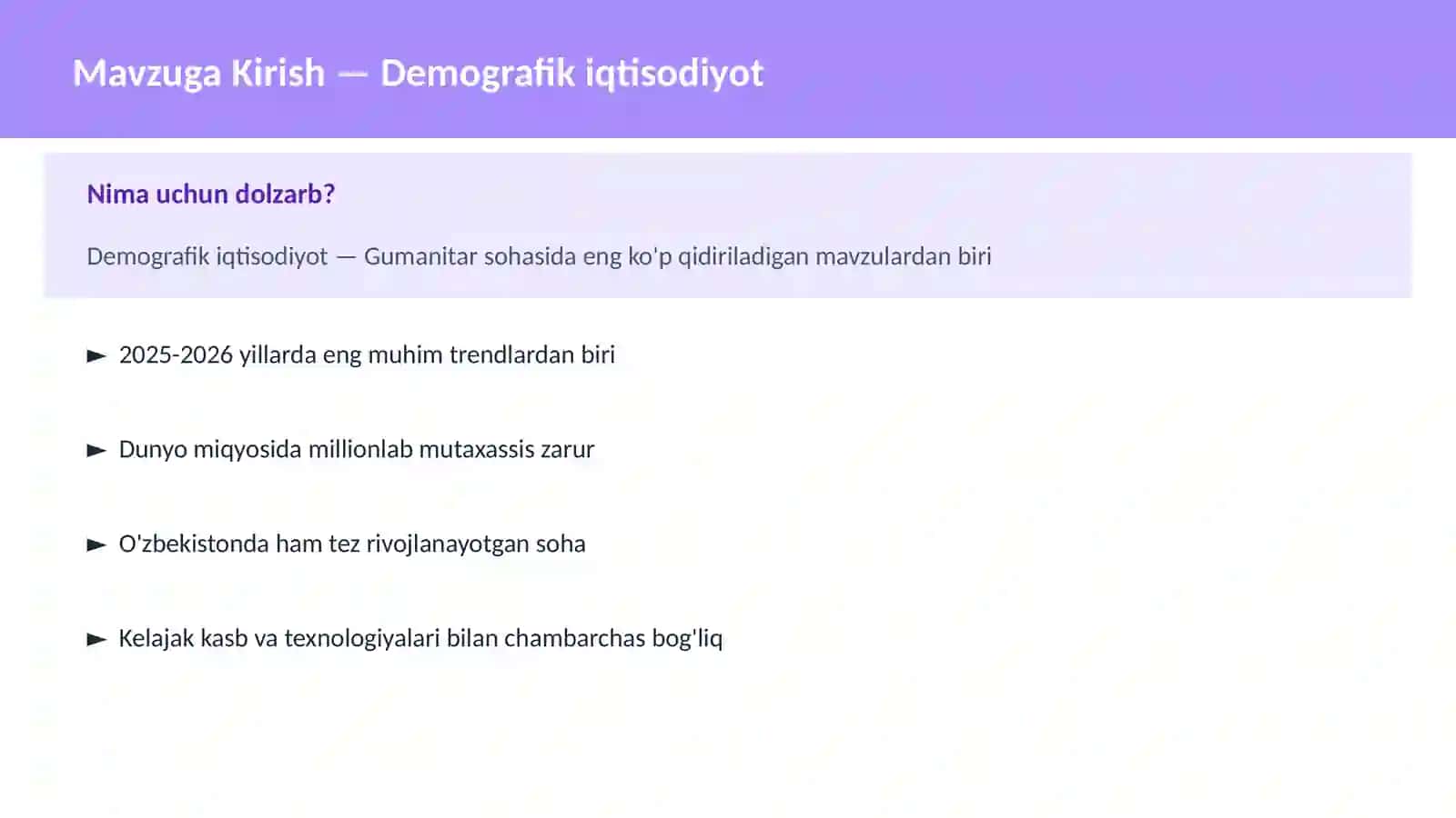 Demografik iqtisodiyot 2