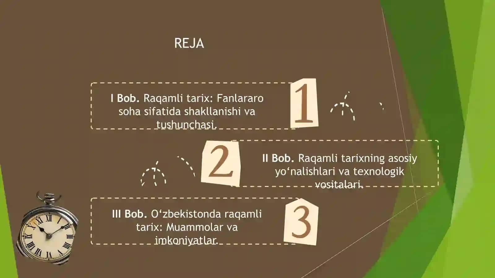 Raqamlitarix sohasivauning yoʻnalishlari 2