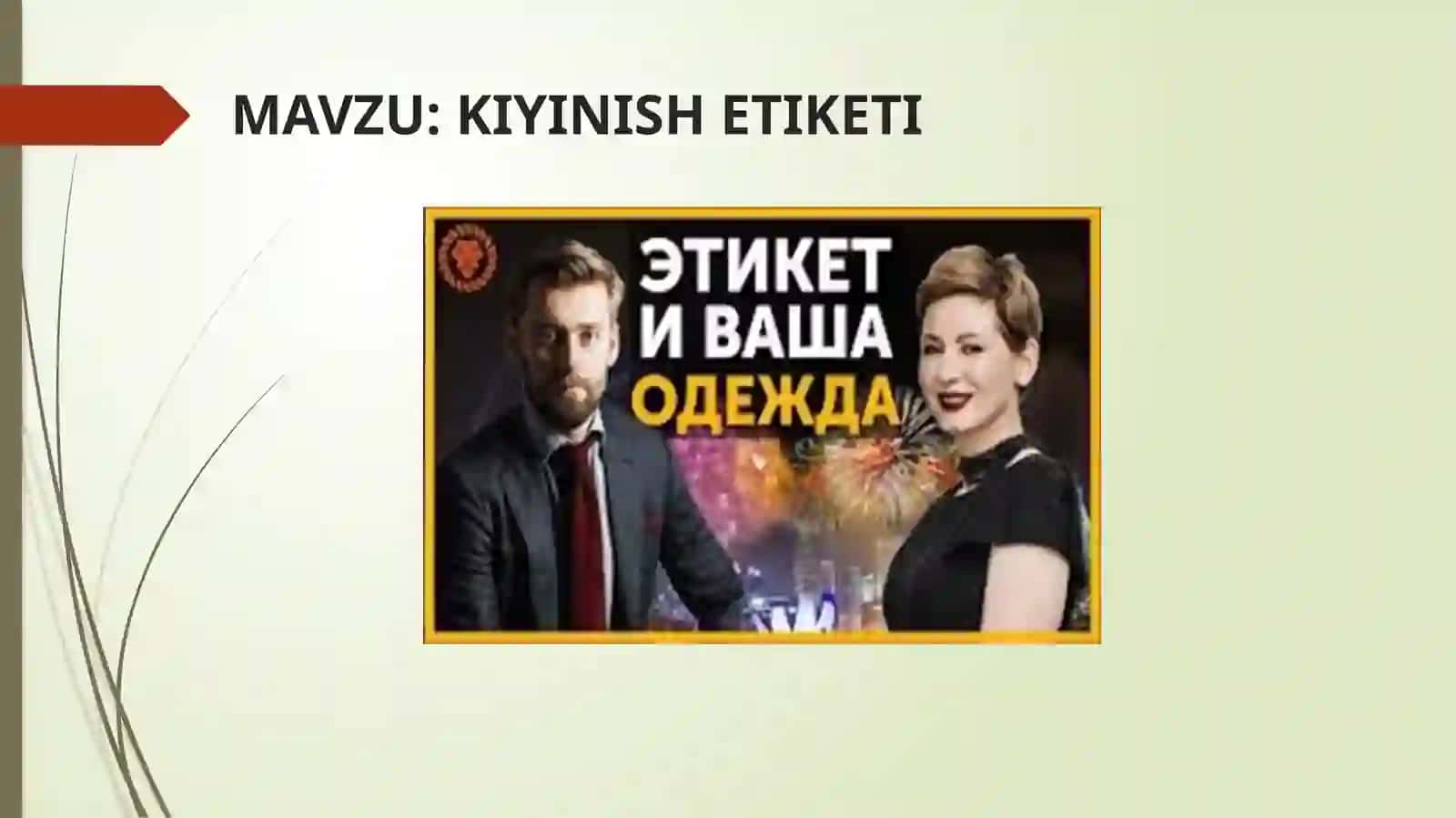 KIYINISH ETIKETI 2