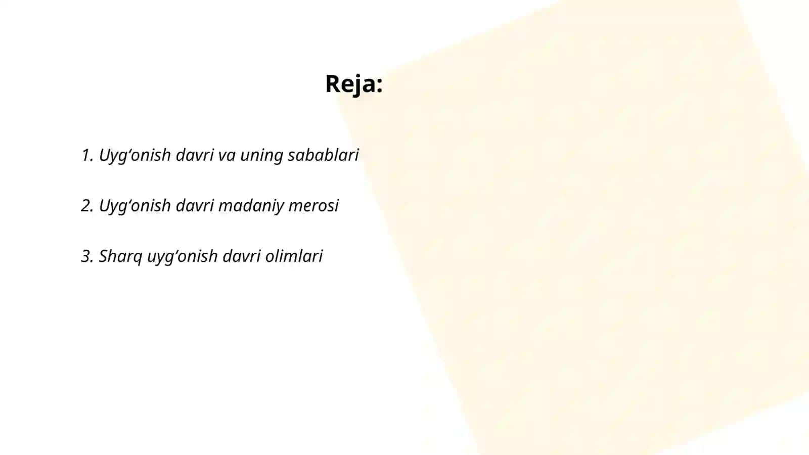 Uygʻonish davri va uning sabablari 2