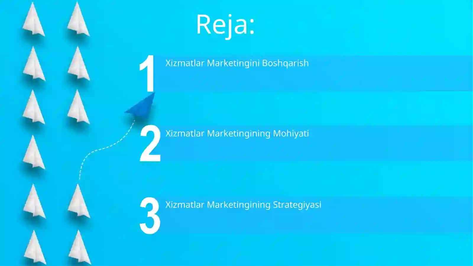 Xizmatlar Marketingini Boshqarish 2
