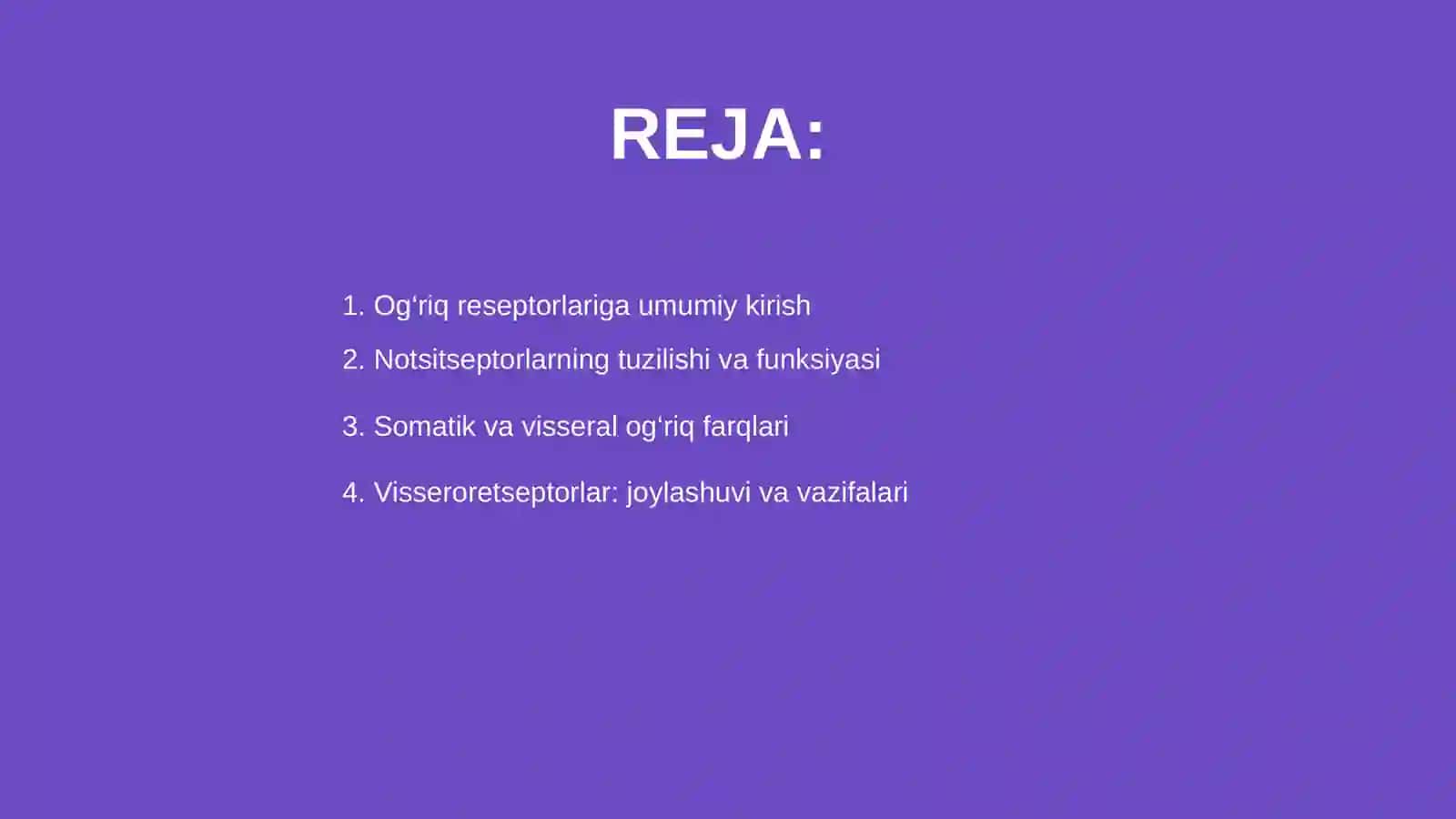 Ogriq reseptorlari 2
