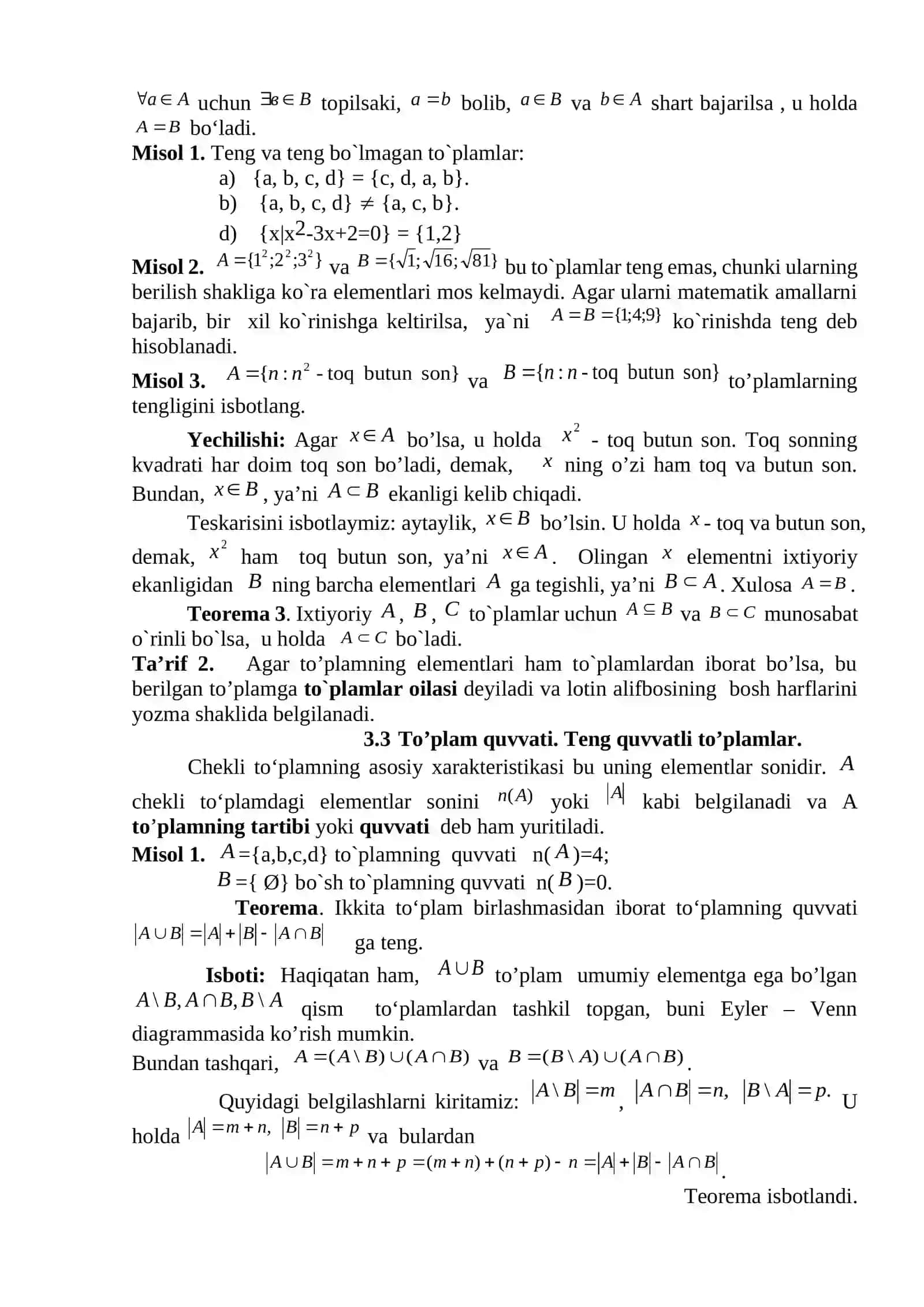 Eyler-Venn diagrammalari 2