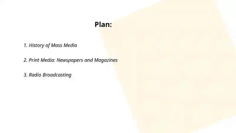 Mass Media History 2