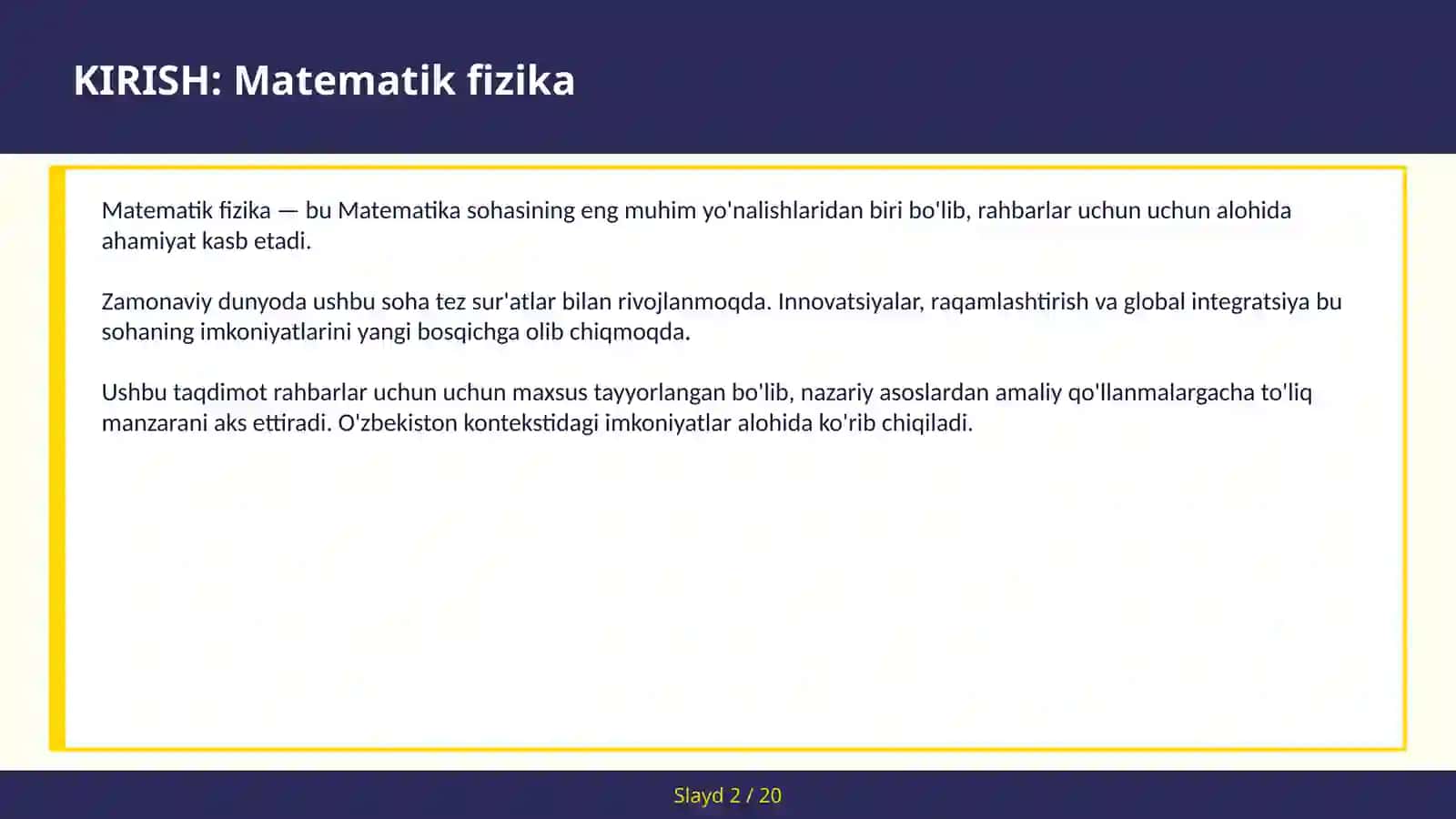 Matematik Fizika 2