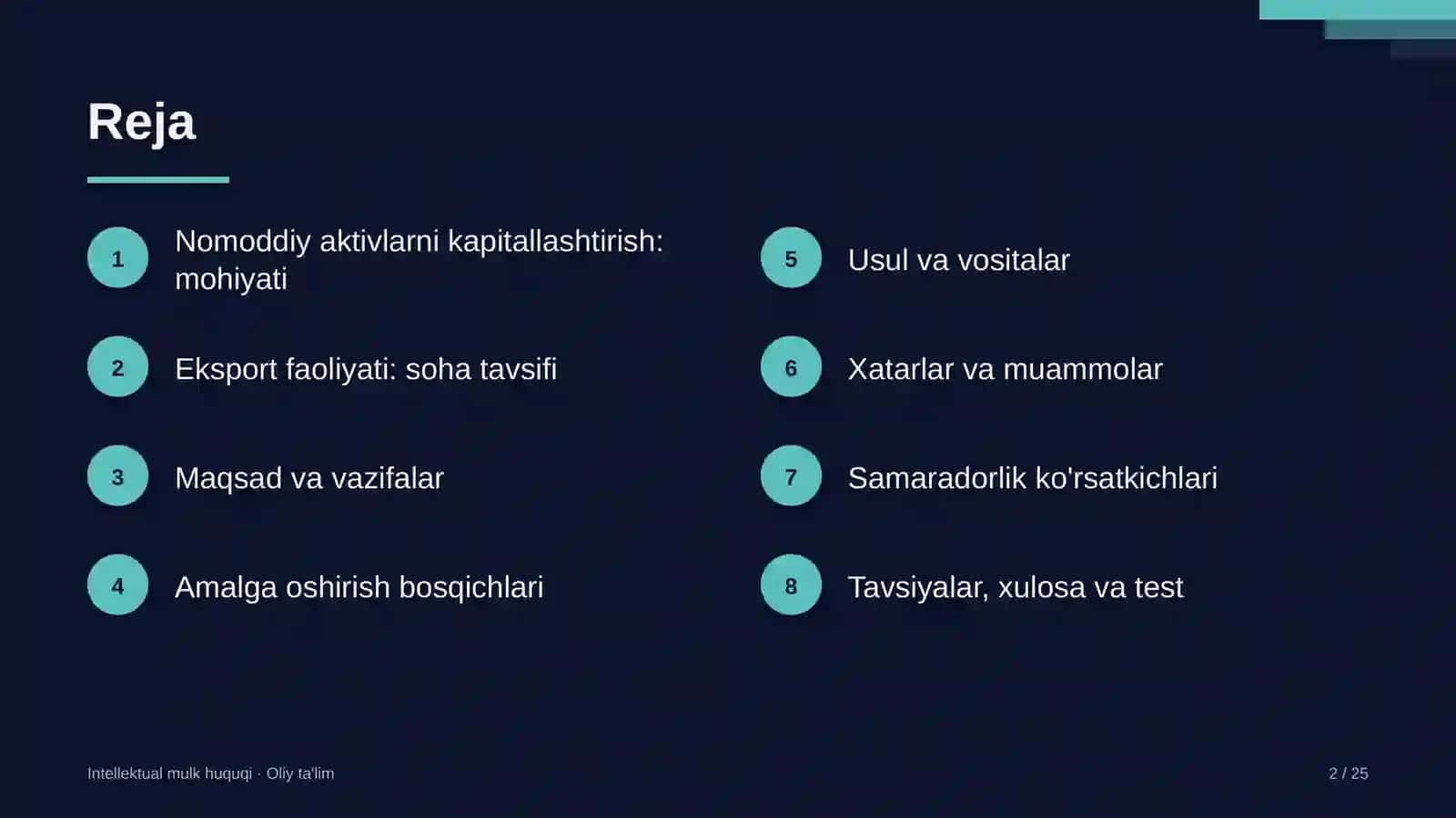 Eksport faoliyatida nomoddiy aktivlarni kapitallashtirish 2