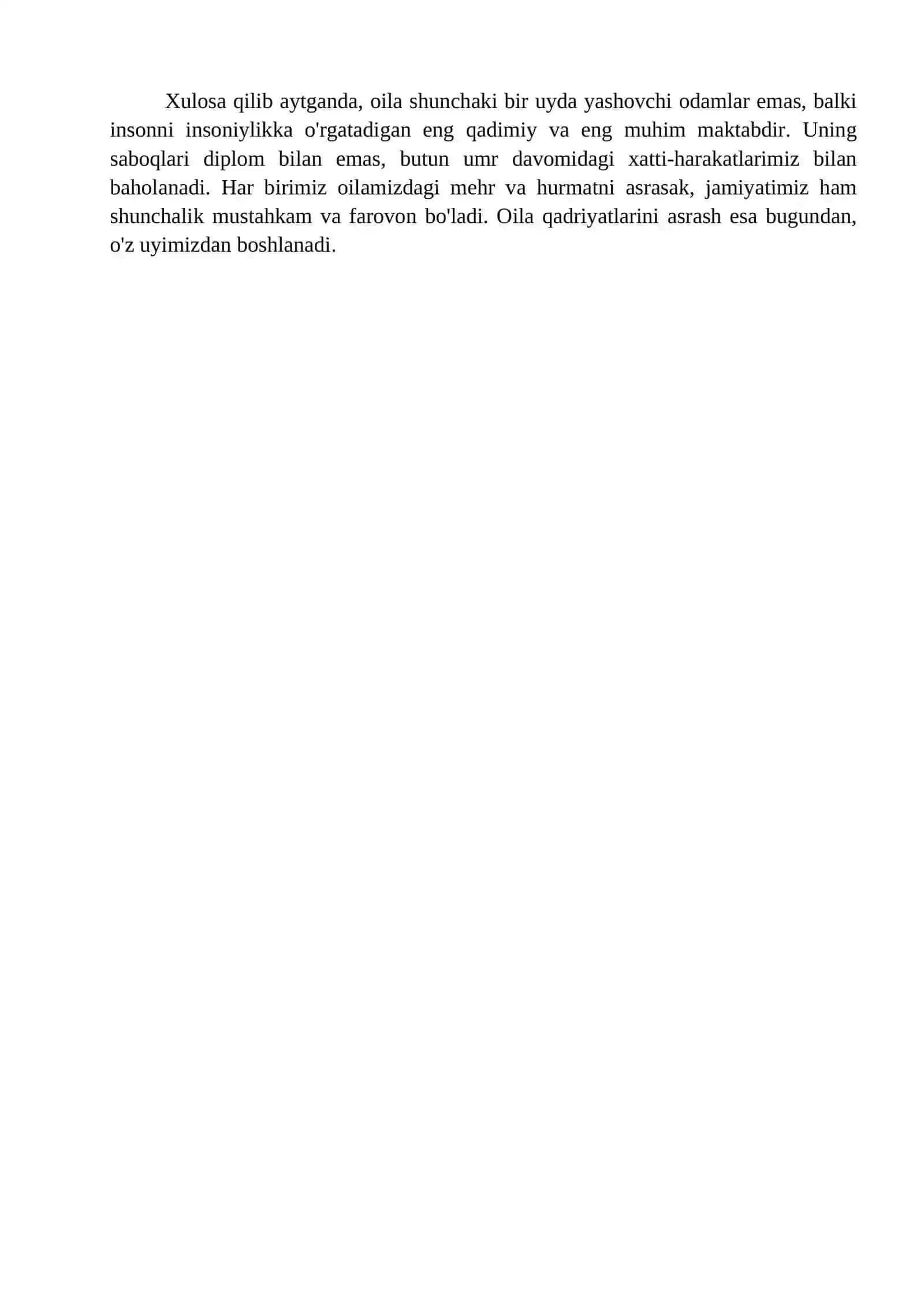 Esse Oila hayotning ilk maktabi 2