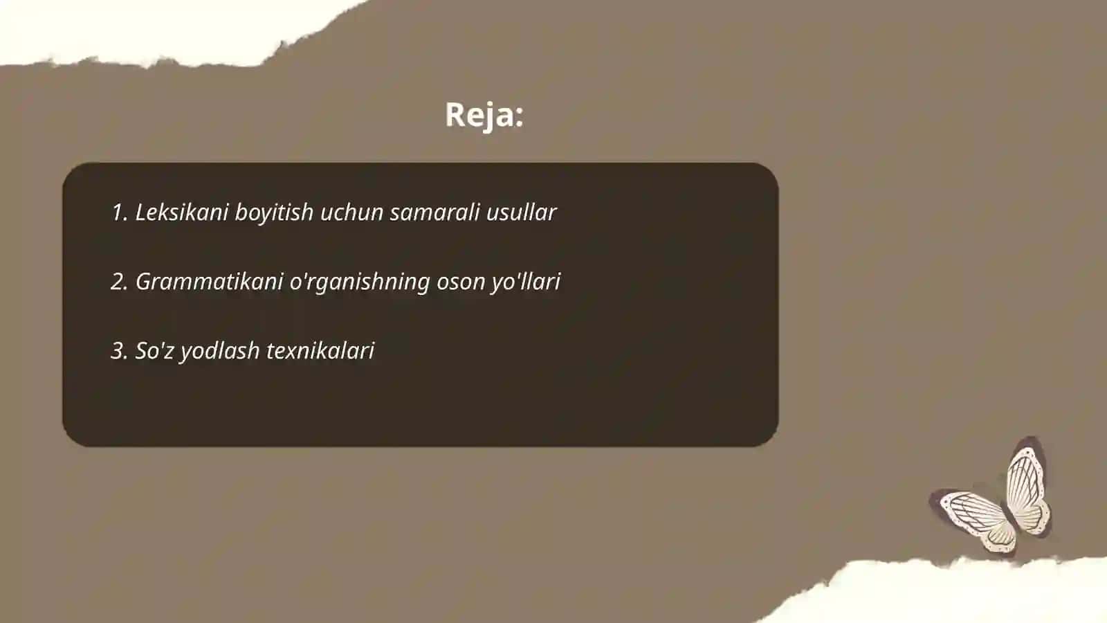 Mening ingliz tilini o'rganishdagi sayohatim 2