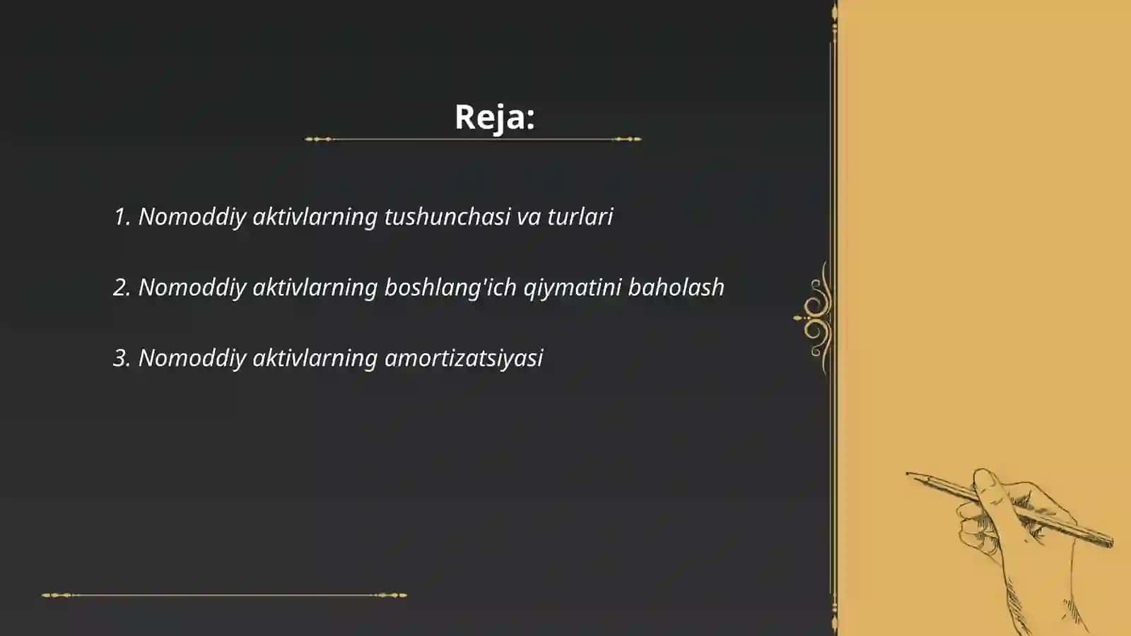 Byudjet tashkilotlarida nomoddiy aktivlar hisobi 2
