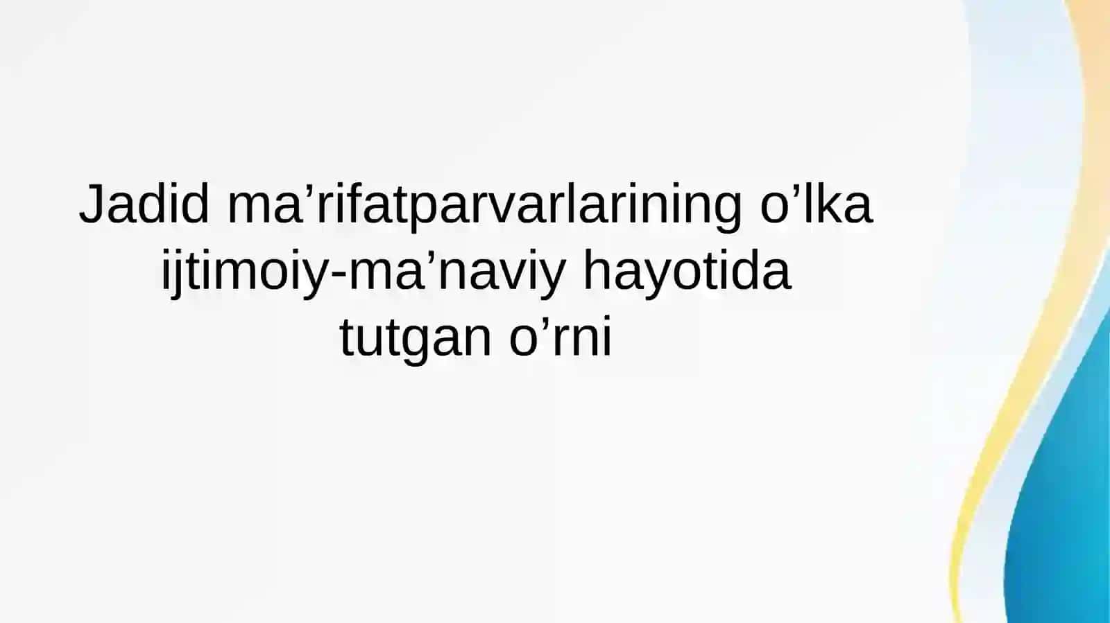jadidlar 2