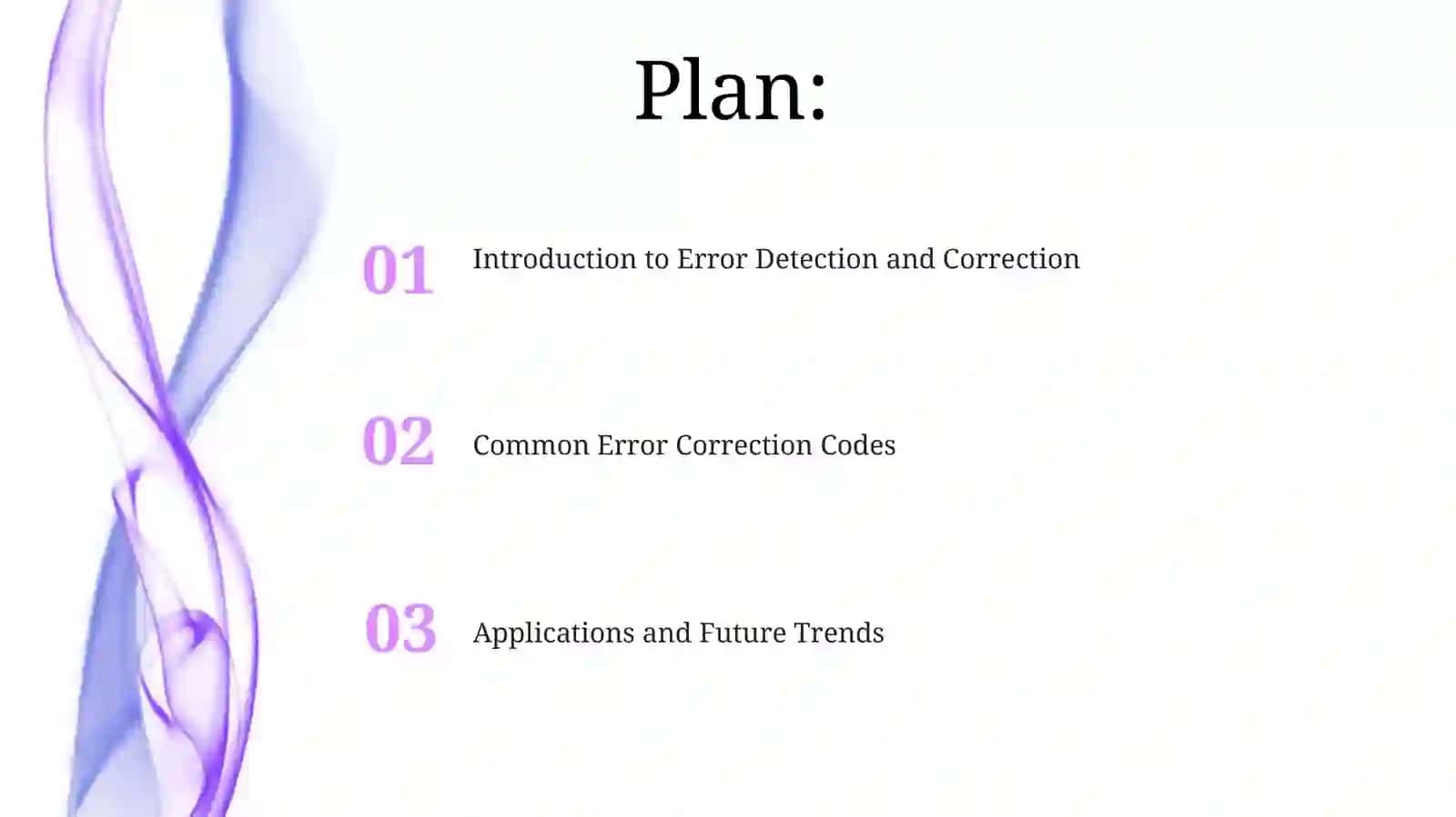 Error correctiontechniques 2