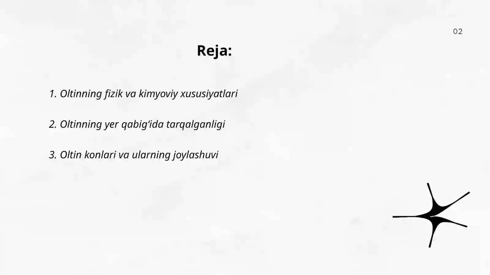 Oltinning tabiatda tarqalishi 2
