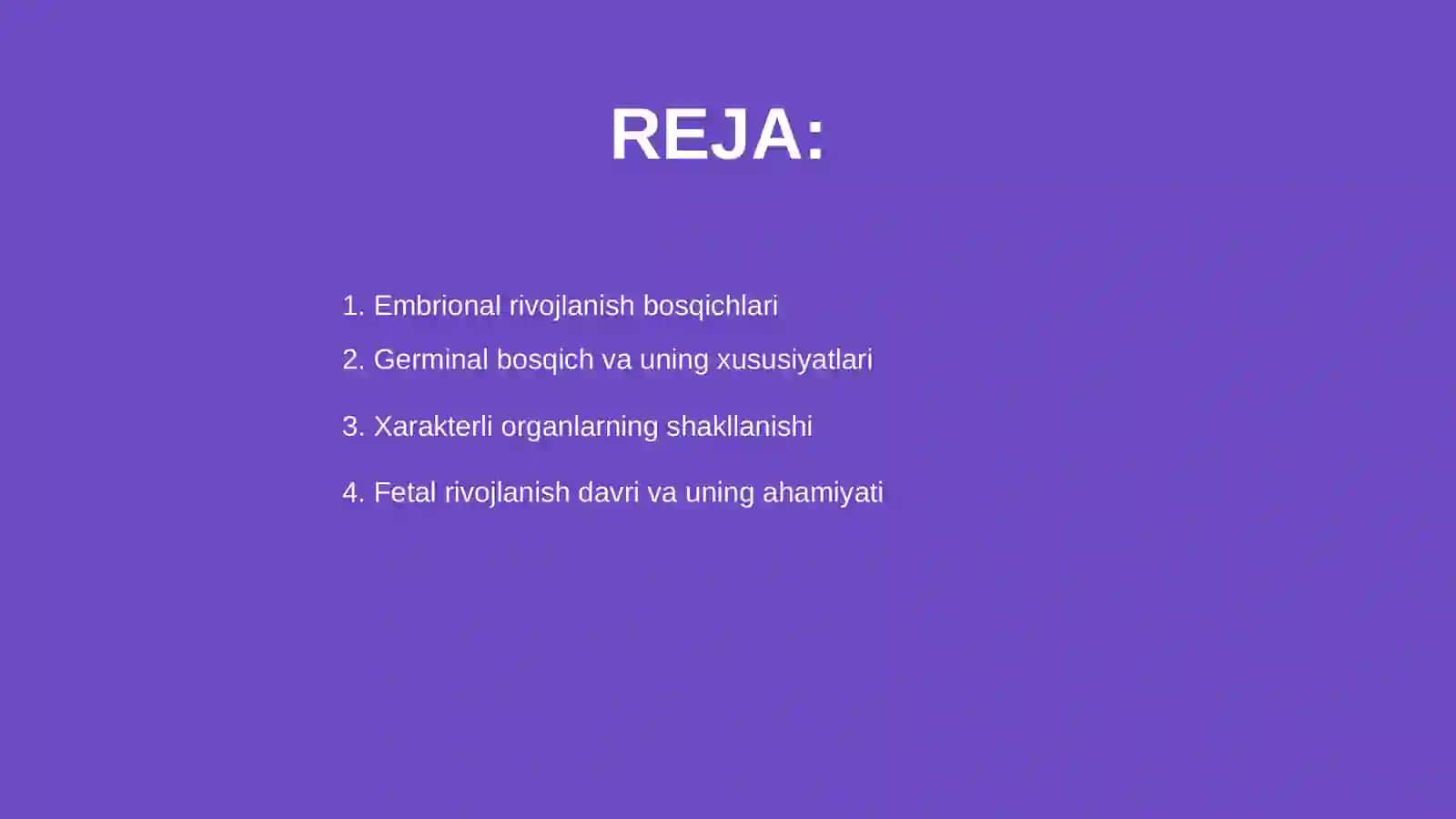 Embrional rivojlanish davri 2