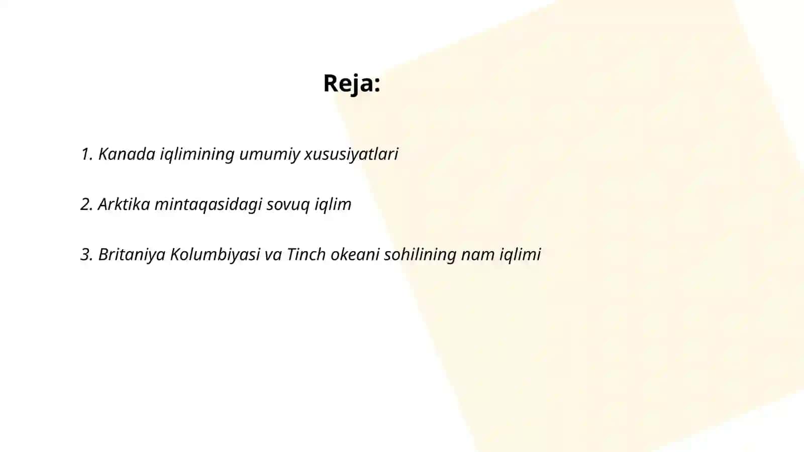 Kanada iqlimi xaqida 2