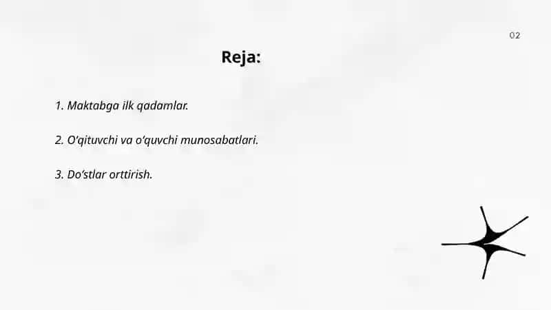 Maktabga ilk qadamlar 2