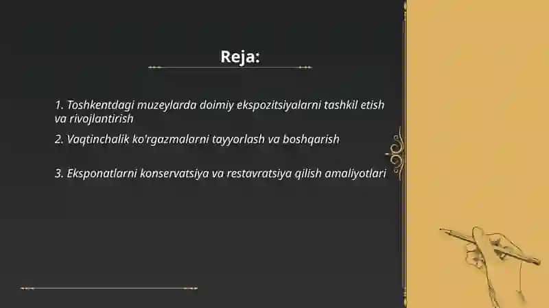 Muzeylar faoliyati 2