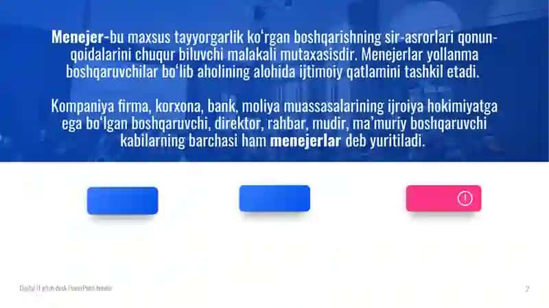 Menejerlik sinfi 2