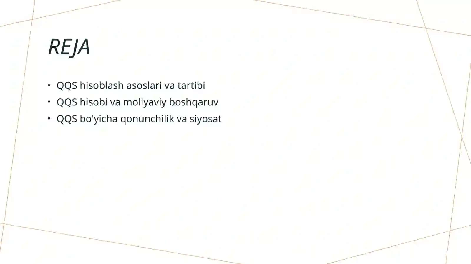 QQS hisoblash tartibi va hisobini tashkil etish 2