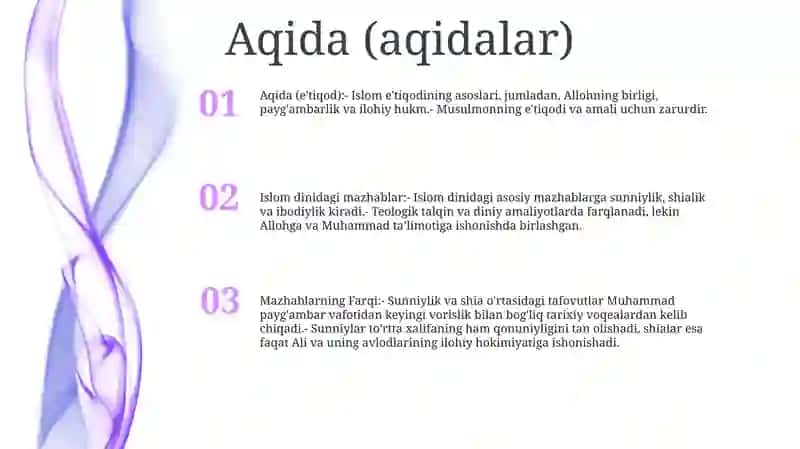 Islom Dinidagi Mazhablar 2