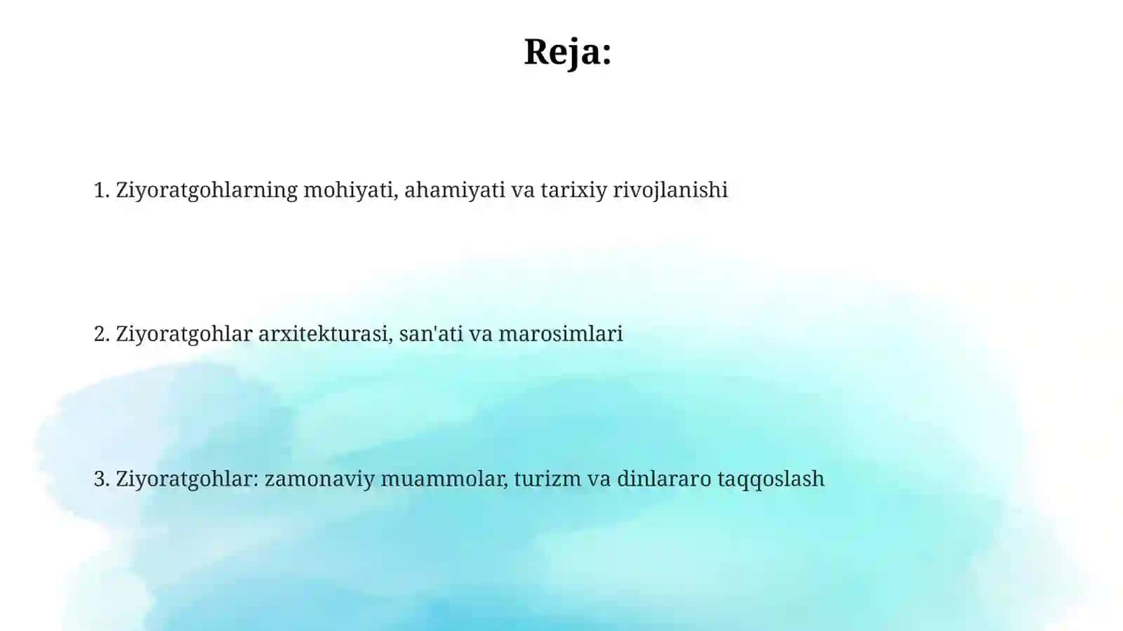 Muqaddas qadamjolar 2
