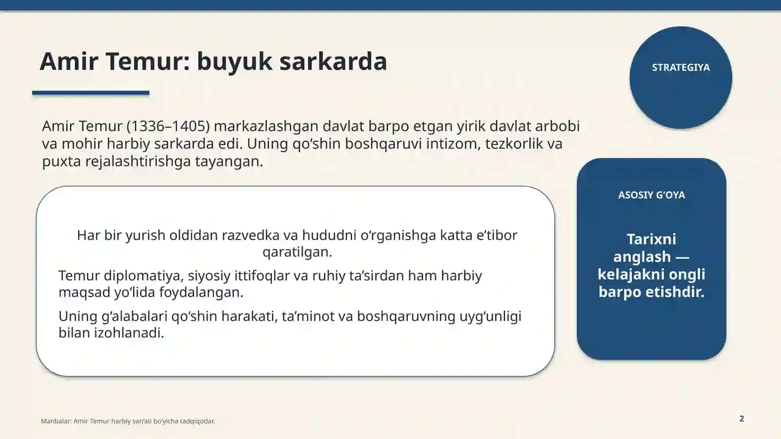 O‘zbekiston tarixi va jahon sivilizatsiyasi 2