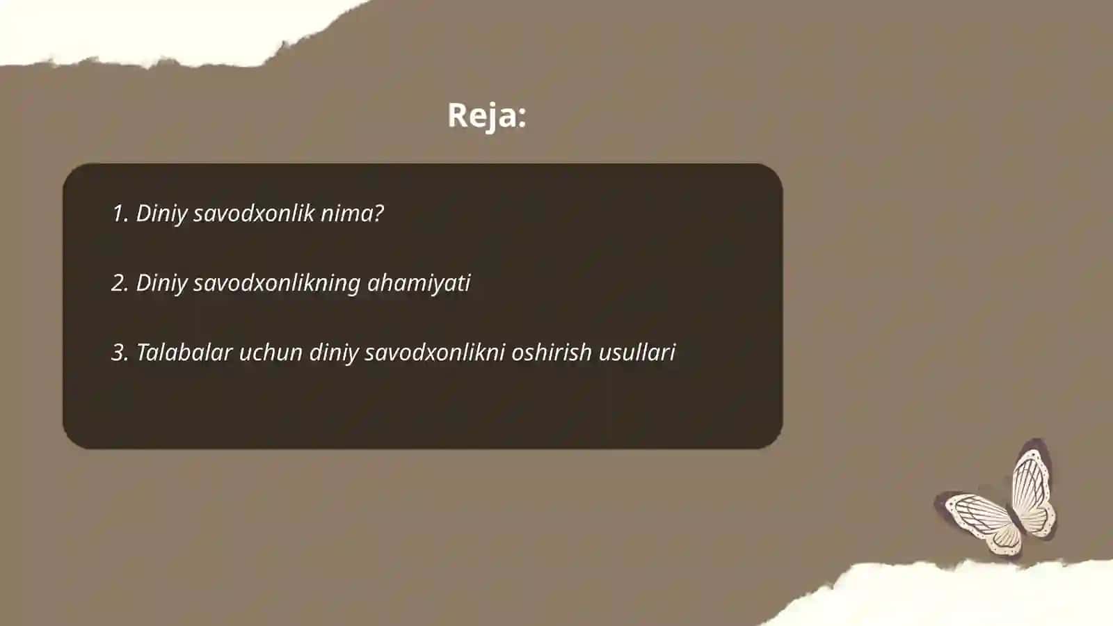 Talabalar bilan diniy savodxonlik 2