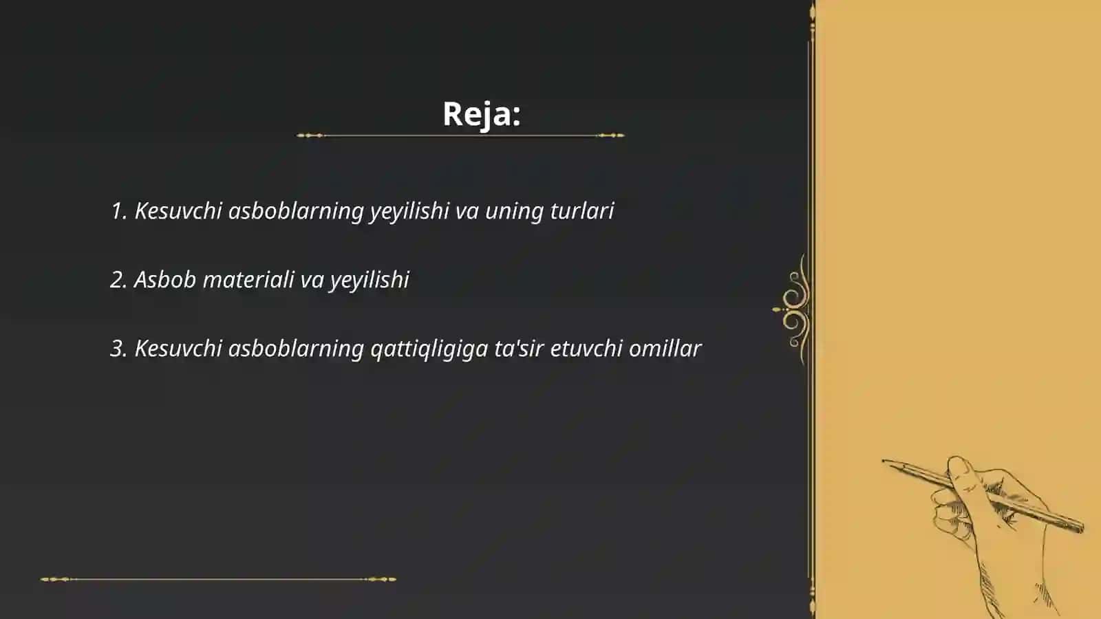 Kesuvchi asboblarning yeyilishini o'rganish 2