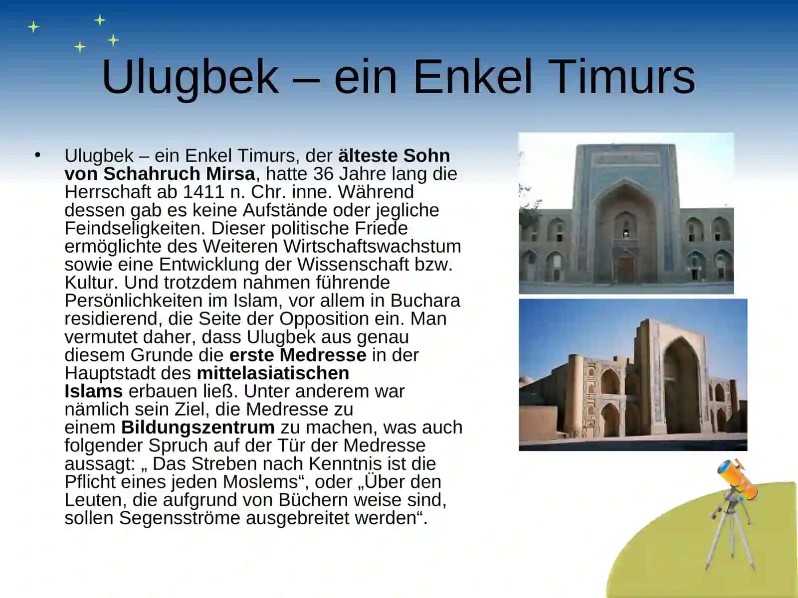 Ulugbek Medresse 2