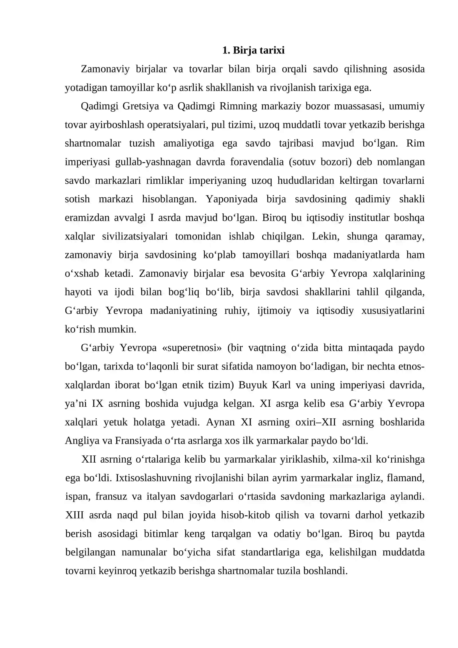 Birjalar to‘g‘risida tushuncha 2
