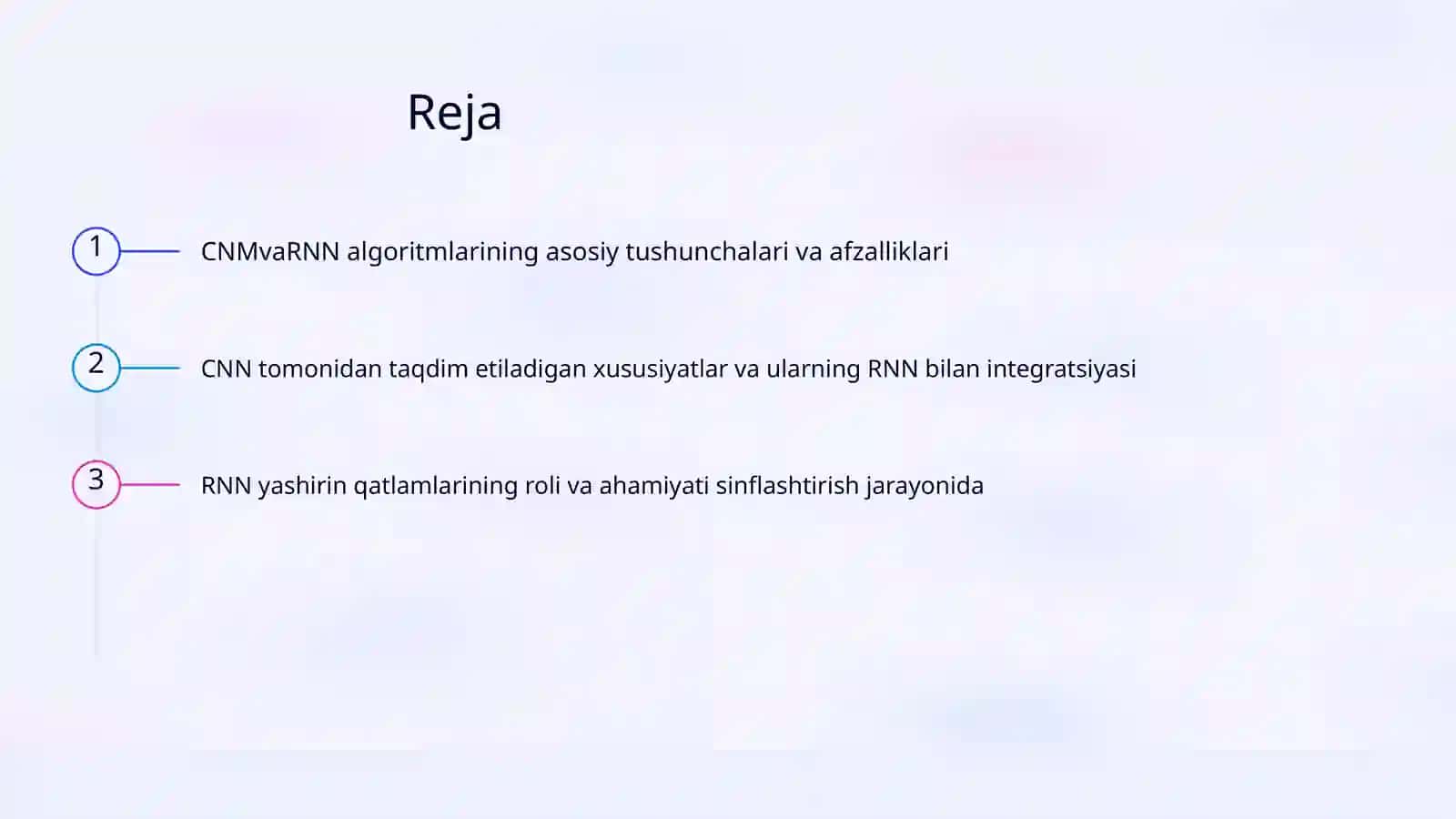 CNMvaRNN algoritmlari va CNN integratsiyasi 2
