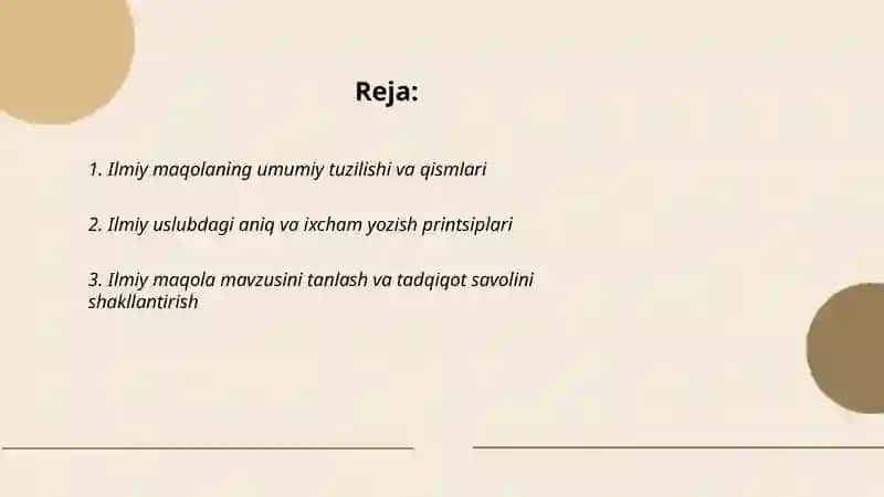 Ilmiy uslub.Ilmiy maqola tayorlash 2