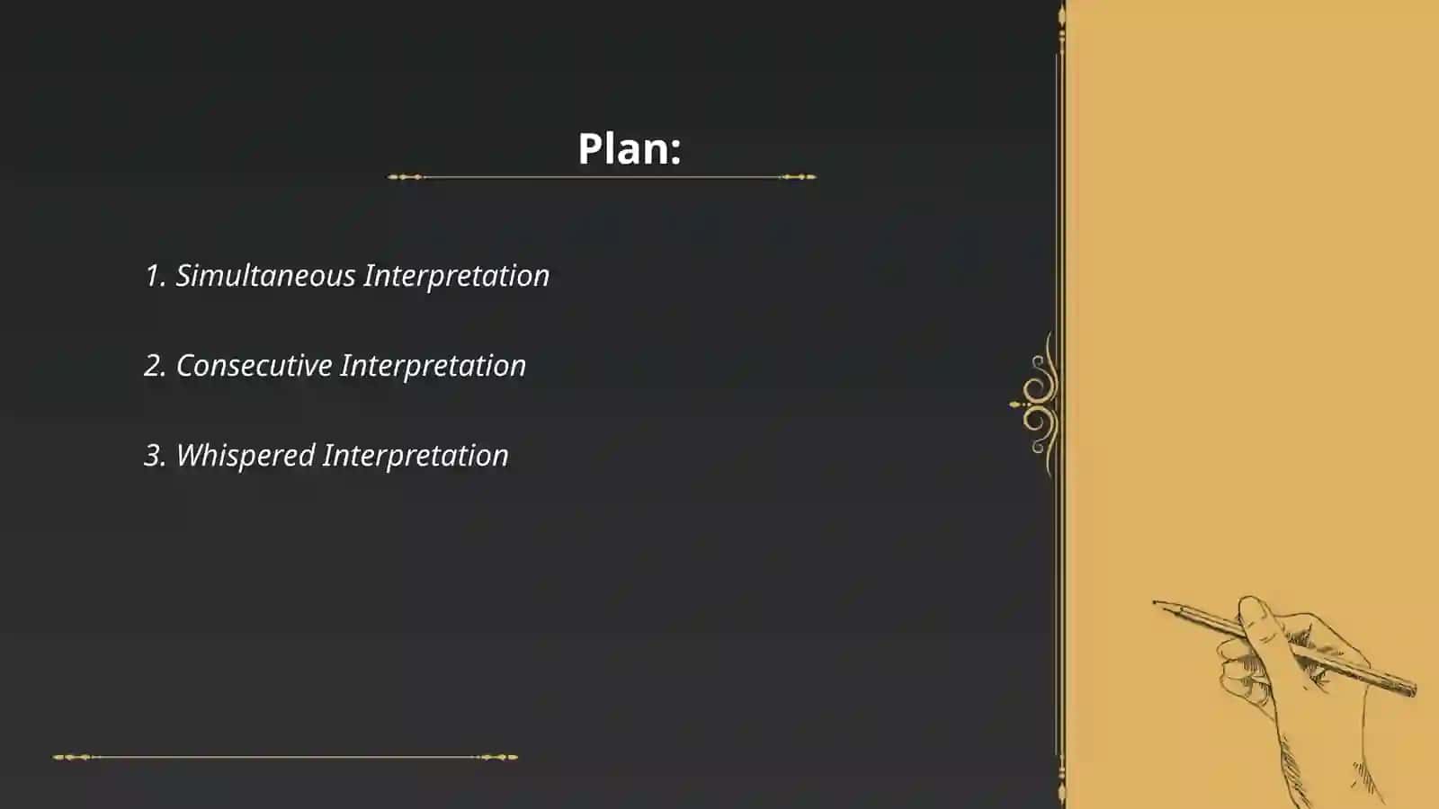 Oral translation 2