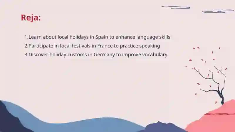 Holidays student's life the countries where the language is studied 2