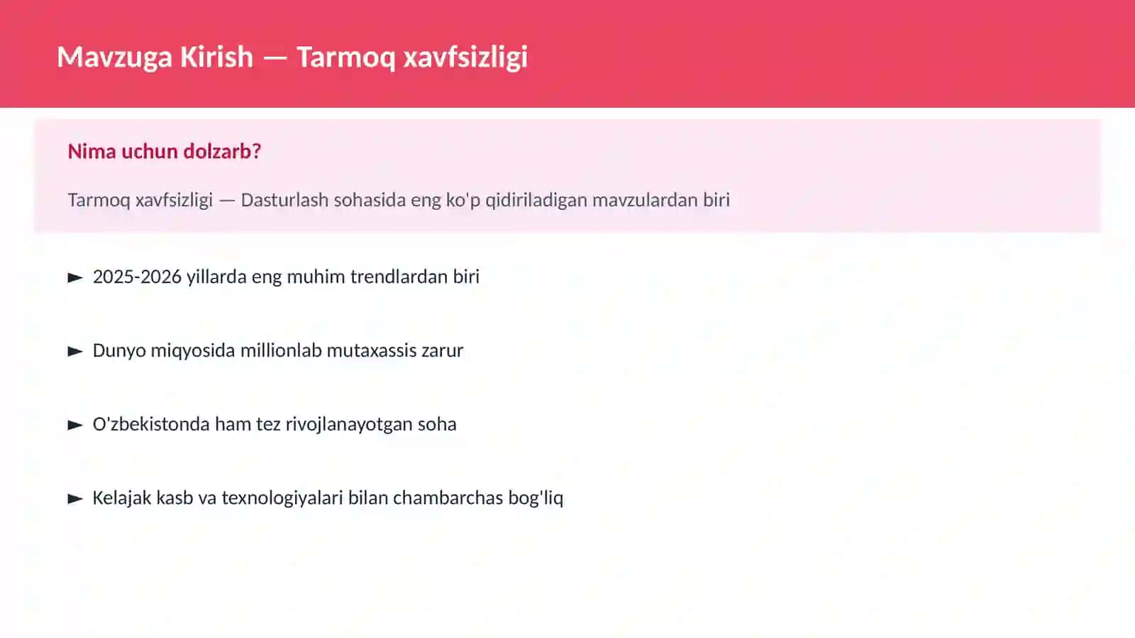 Tarmoq xavfsizligi 2